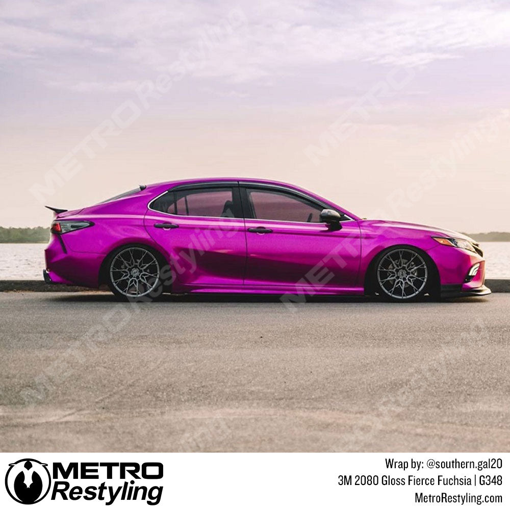 3M 2080 Vinyl Film Car Wrap Series | Gloss Hot Pink | G103 | (Sample 3in x  5in)