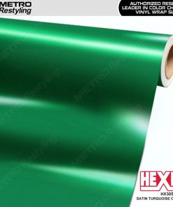 Hexis Gloss Turquoise Super Chrome Vinyl Wrap, HX30SCH09B